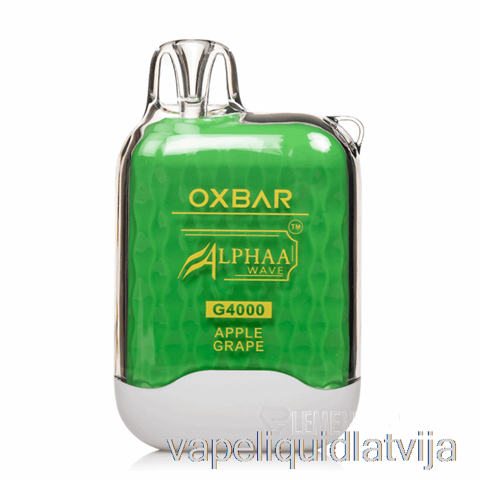 Oxbar G4000 Vienreizējās Lietošanas ābolu Vīnogu Vape šķidrums